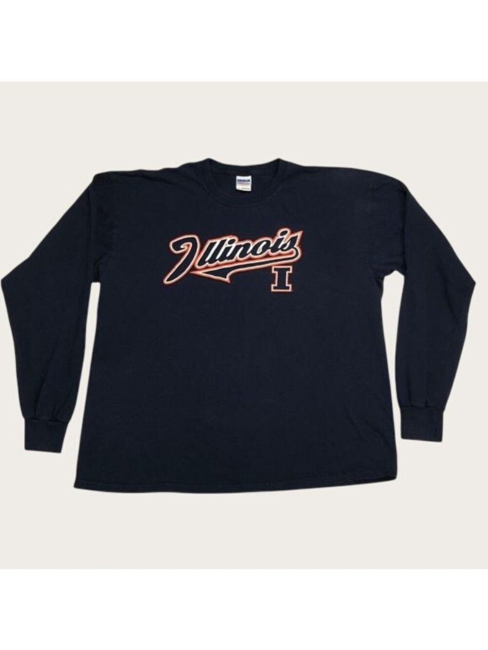 University of Illinois Long Sleeve T Shirt Mens size X-Large Fighting Illini